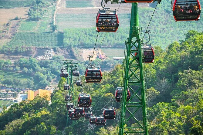 Black Virgin Peak, Cu Chi Tunnels & Cao Dai Temple - Private Tour - Cable Car Up Bà Đen (Black Virgin Peak): The View Part Everyone Remembers
