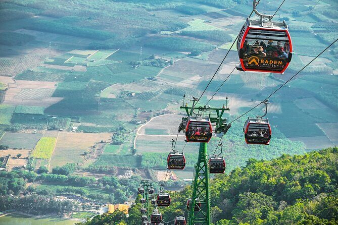 Tay Ninh Holy See - Cable Car & Cu Chi Tunnels | Small Group Tour - Bà Đen Mountain cable car: views first, then the big bronze Buddha